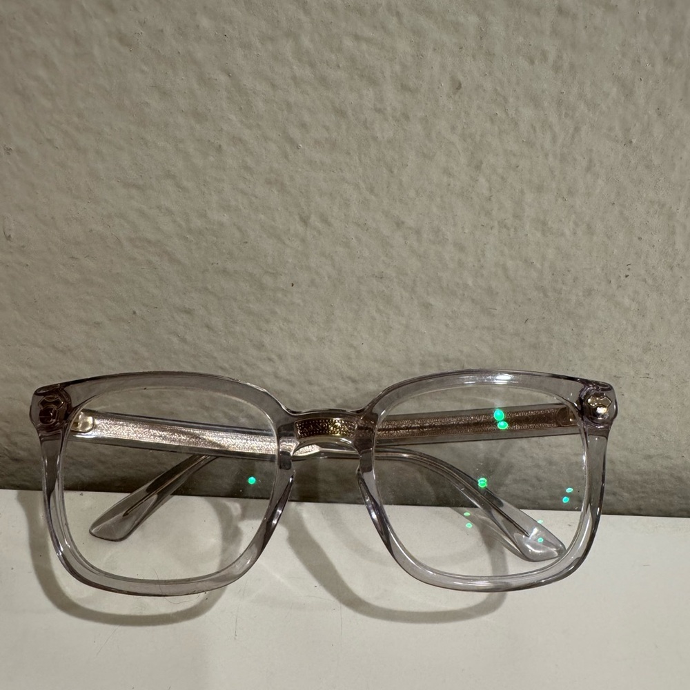 Gucci Clear Square Glasses frames